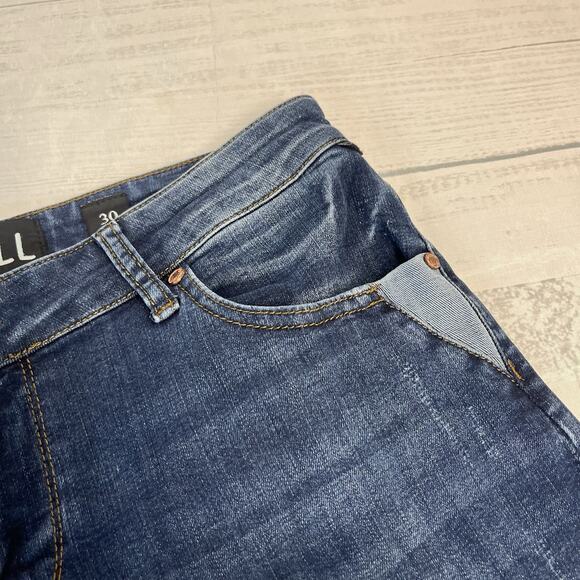 Zhrill Denim Jeans Pants Women's sz 30 Blue Distressed Straight Leg Five Pockets - Picture 5 of 7